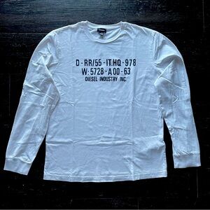 DIESEL Men Long Sleeved T-shirt XL 70%OFF